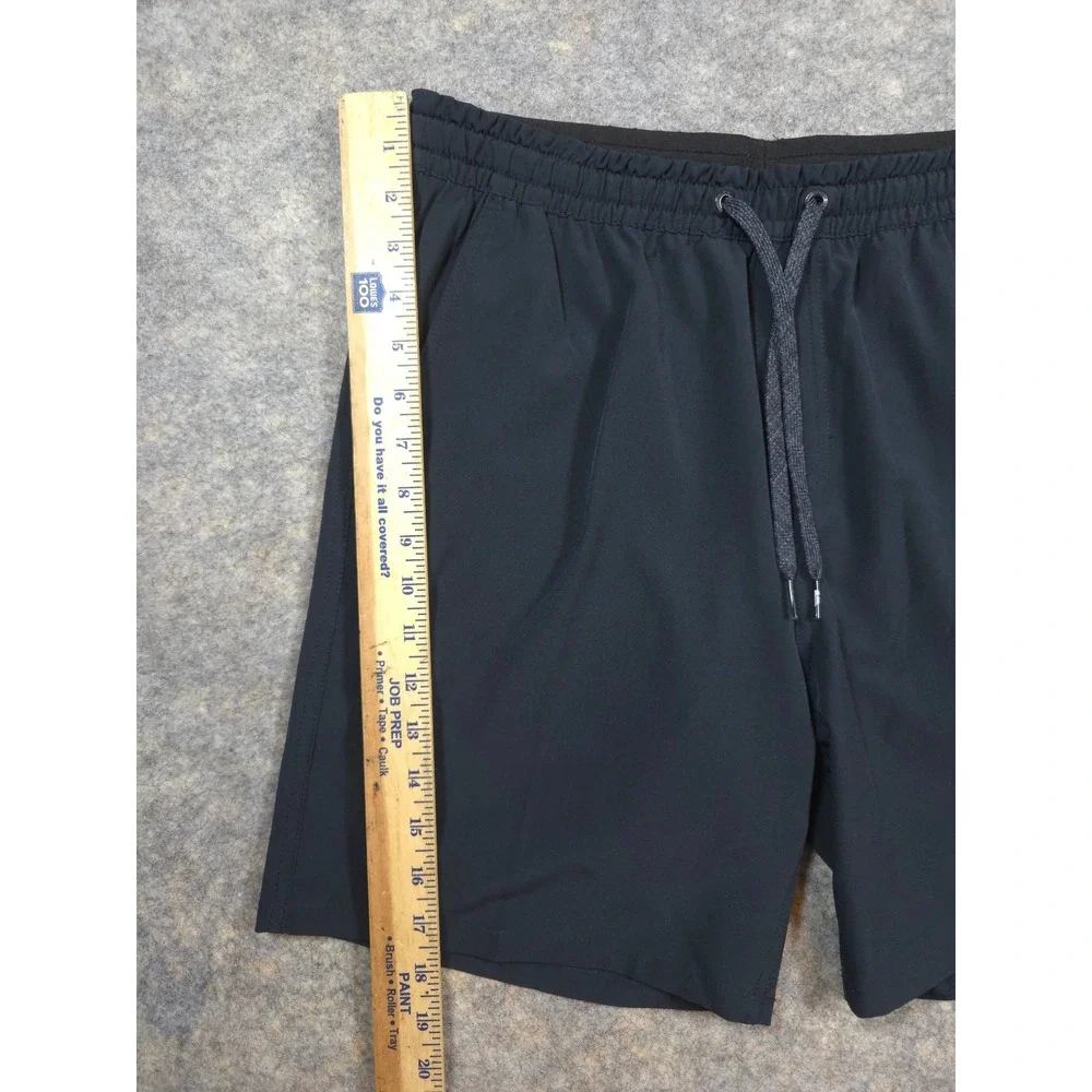 Quiksilver Amphibian Shorts Mens Medium Black Hybrid Boardshorts Swim Trunks